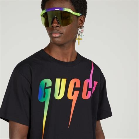 gucci shirt blade print|gucci t shirt sale.